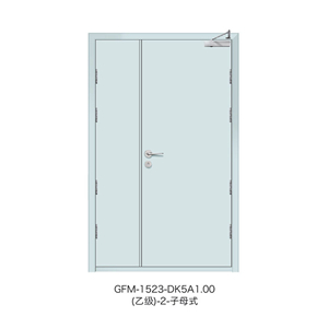 钢质隔热防火门GFM-1523-DK5A1.00(乙级)-2-子母式