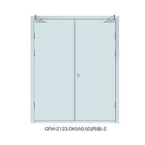 钢质隔热防火门GFM-2123-DK5A0.50(丙级)-2